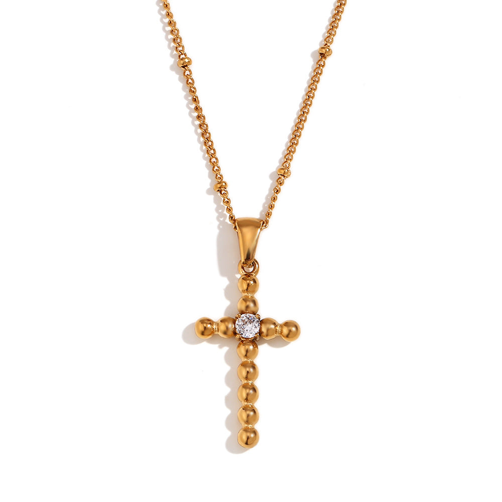 European And American Fashion Retro Cross Necklace