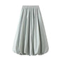 New Elastic Waistband Slimming Lantern Bud Skirt Female