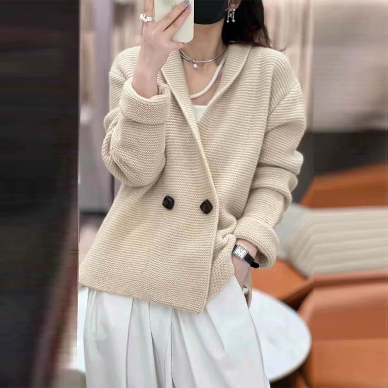 Women's Knitted Wool Cardigan Autumn And Winter Sweater