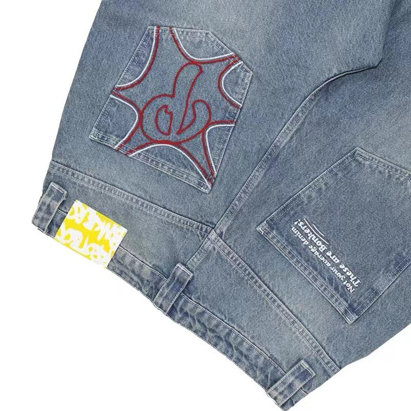 New Hip-hop Fashion Jeans For Men And Women