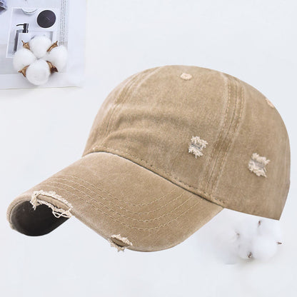 Women's Vintage Sunshade Retro Soft Peaked Cap