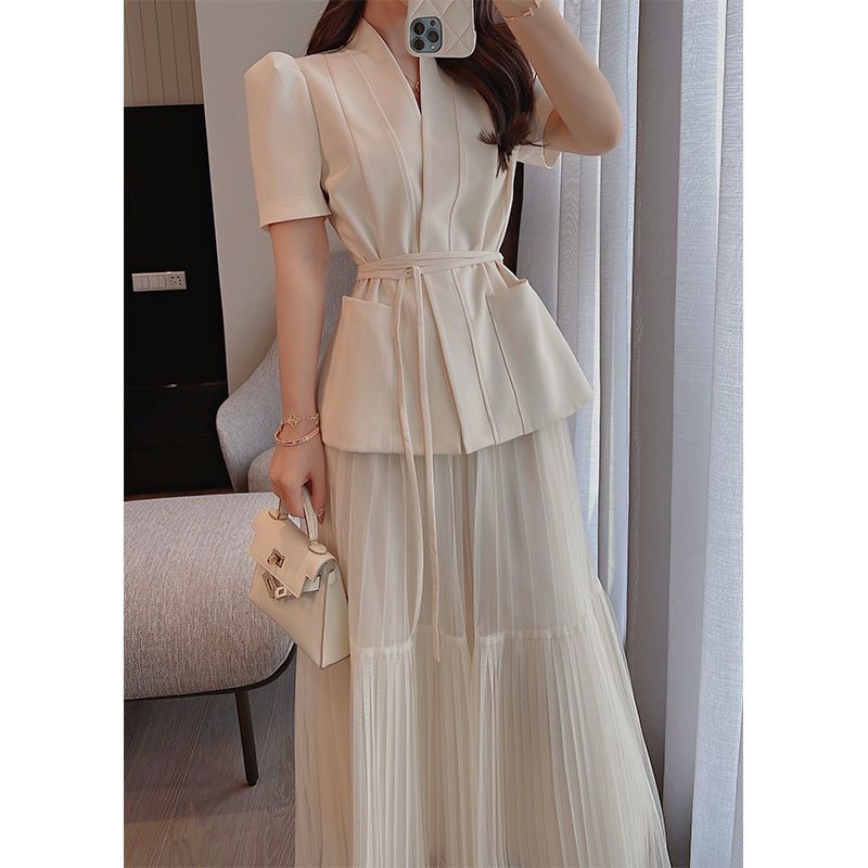 Hong Kong Style Classic Style Suit Skirt Two-piece Suit All-matching