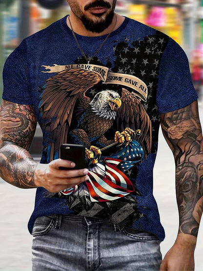 Men's Eagle Print Fashion Print T-shirt