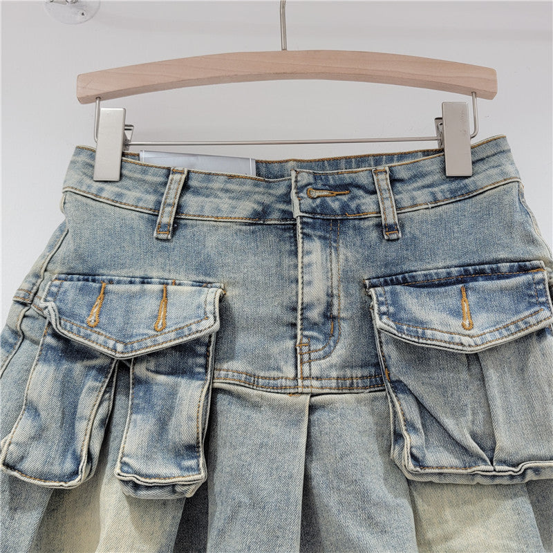 Fashion Personality Denim Little Short Dress Women