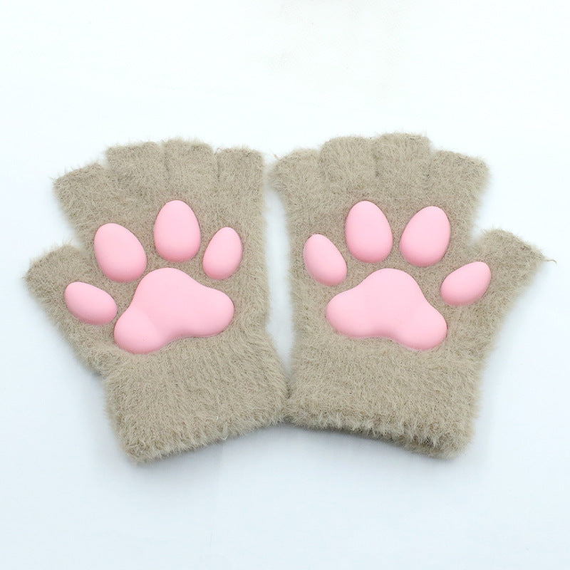 3D Cat's Paw Gloves Cute Animal Pattern