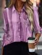 Elegant Women's Loose Long Sleeve Shirt