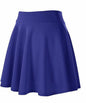 Women's Basic Versatile Stretch Flared Skirt