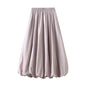 New Elastic Waistband Slimming Lantern Bud Skirt Female