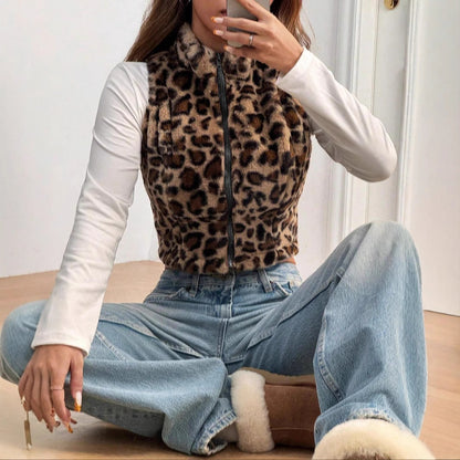 Women's Leopard Vest Fashion Cool Top