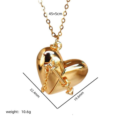 Valentine's Day Love Photo Box Pendant Necklace