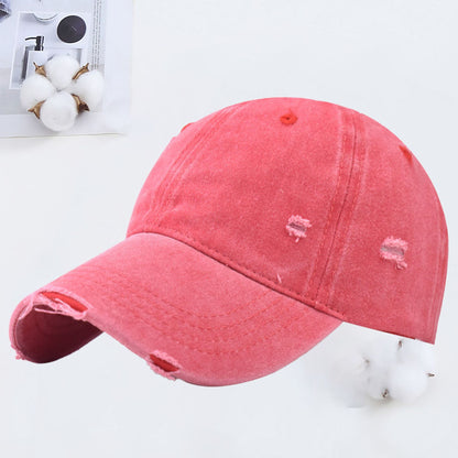 Women's Vintage Sunshade Retro Soft Peaked Cap