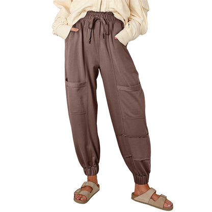 Versatile Multi-pocket Harem Pants For Women