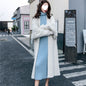 Mink-like Wool Cardigan Loose Size Thickened Mid-length Idle Style Knitted Coat