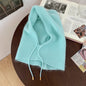 Thermal Scarf Integrated Drawstring Sleeve Cap