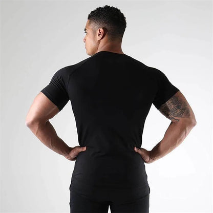 Tight Short Sleeve Sports Bottoming Shirt High Elastic Breathability Top