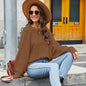 Idle Style Autumn And Winter Loose Design Base Ride Round Neck Sweater