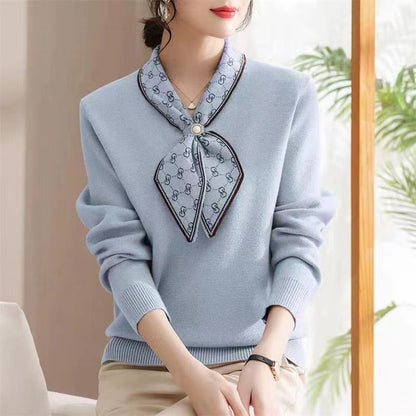 Autumn And Winter Loose Belly-covering Shirt Top Mother's Sweater