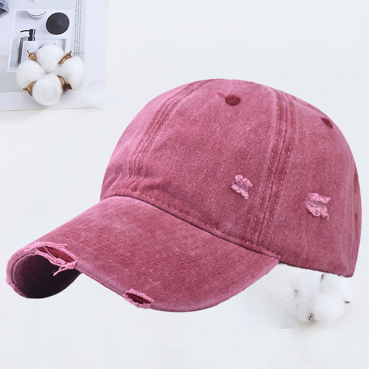 Women's Vintage Sunshade Retro Soft Peaked Cap