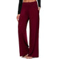 Women's Pajama Printed Wide-leg Pants High Waist