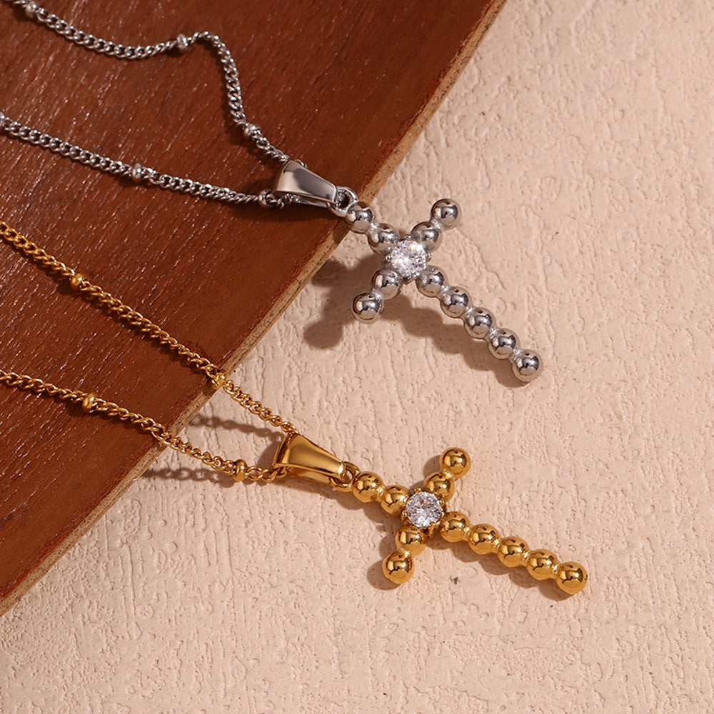 European And American Fashion Retro Cross Necklace