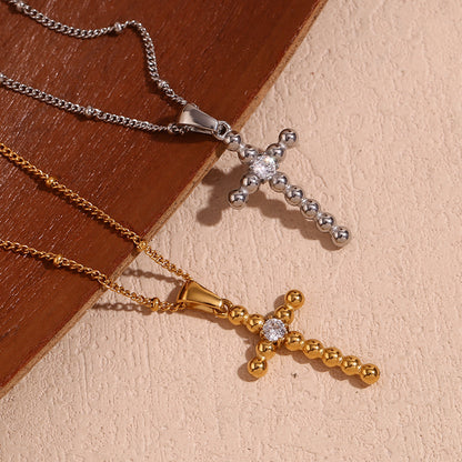 European And American Fashion Retro Cross Necklace