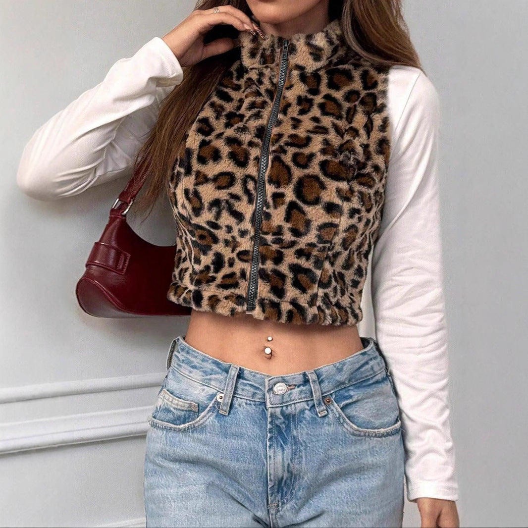 Women's Leopard Vest Fashion Cool Top