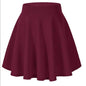 Women's Basic Versatile Stretch Flared Skirt