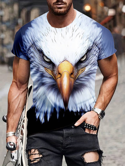 Men's Eagle Print Fashion Print T-shirt