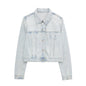 Fashion Women's Casual Denim Jacket Coat