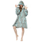 Printed Lazy Clothes Pullover Sweater Hooded Outdoor Wearable Blanket