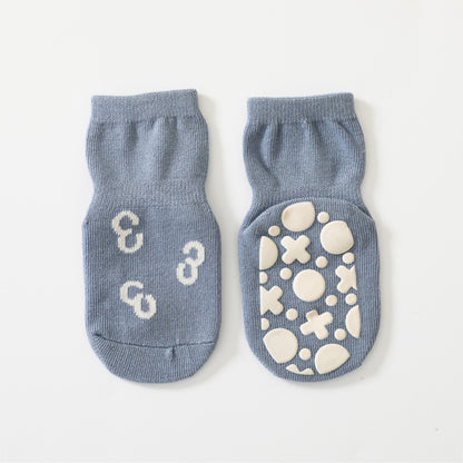 Children's Sole Silicone Non-slip Middle Tube Cotton Socks