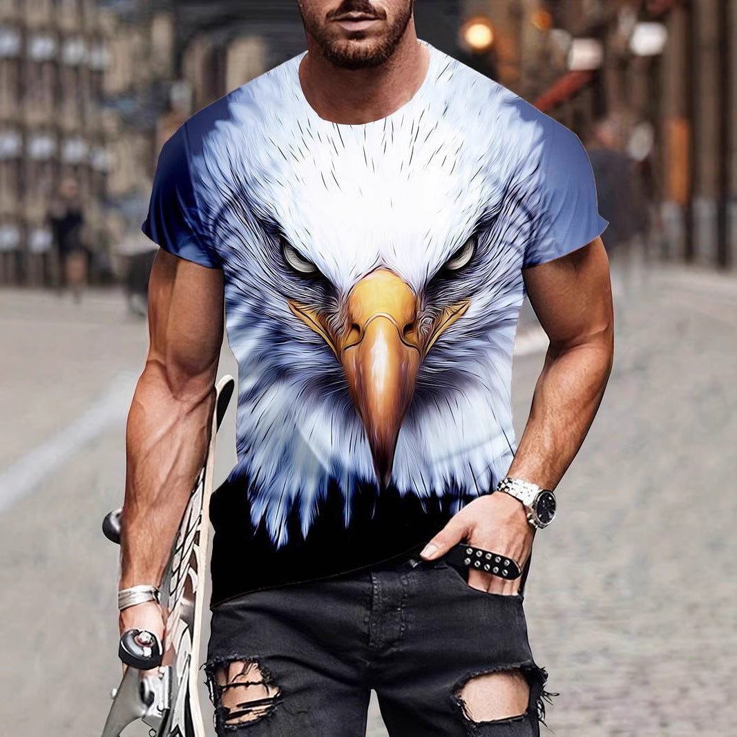 Men's Eagle Print Fashion Print T-shirt