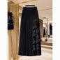 French Rose Irregular A- Line Skirt For Women