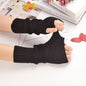 Fingerless Gloves Dark Hip Hop Sun Protection Arm Guard Knitting Oversleeve Women