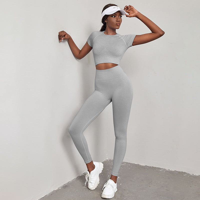 Schnell trocknende Trainingskleidung High Waist Hip Lift Yoga Pants Suit