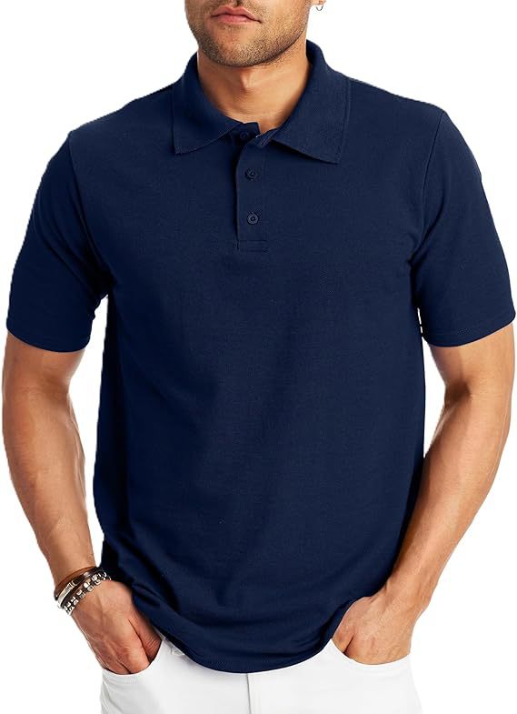 Loose And Simple Men's Short-sleeved Polo Shirt