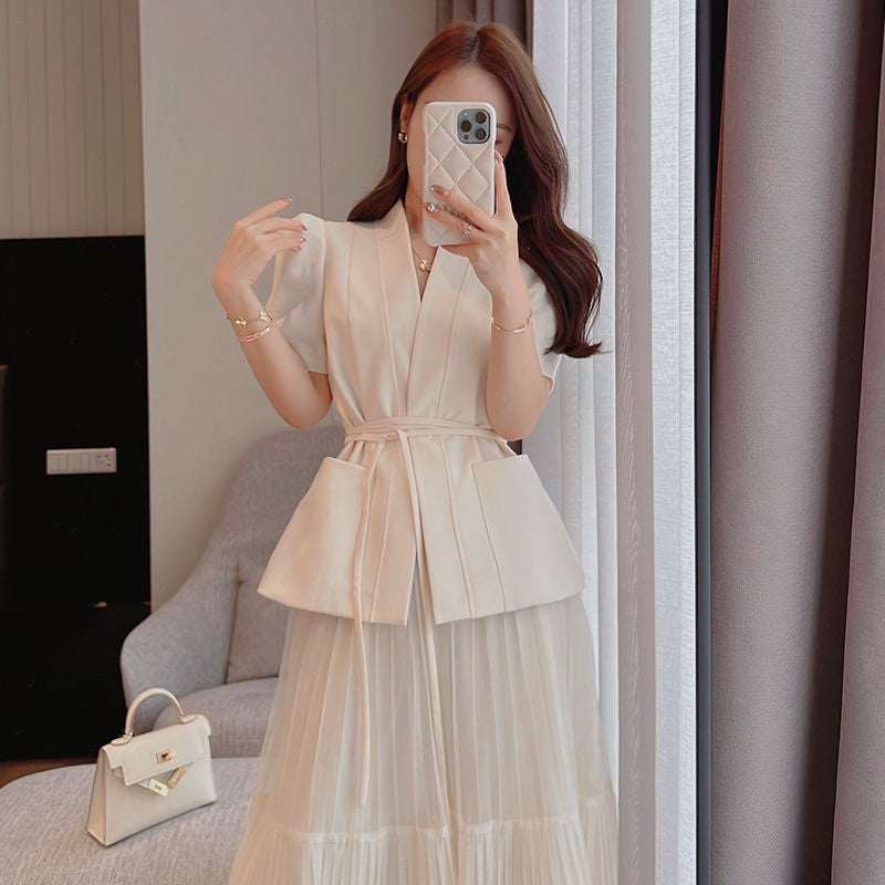 Hong Kong Style Classic Style Suit Skirt Two-piece Suit All-matching