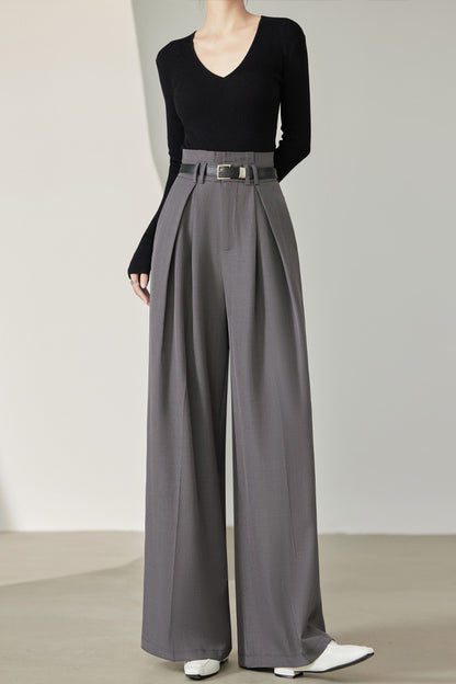 Loose Trousers Wide Leg Women's High Waist Bud-shaped Pants