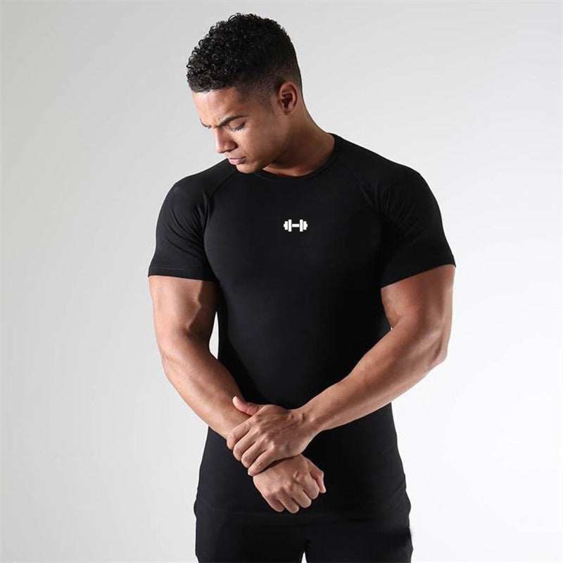 Tight Short Sleeve Sports Bottoming Shirt High Elastic Breathability Top