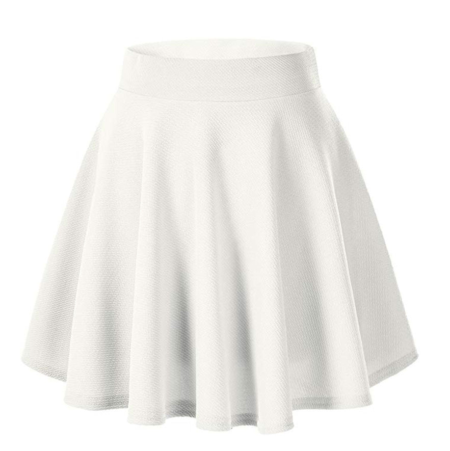 Women's Basic Versatile Stretch Flared Skirt