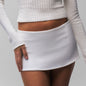 Women's Fashion Pure Color Tight Short Skirt