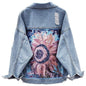 Loose Korean Style Jacket Heavy Industry Ripped Denim