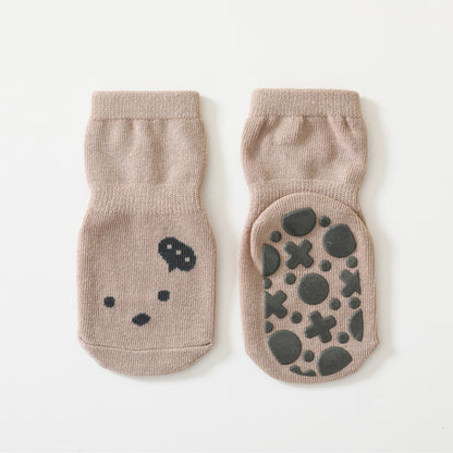 Children's Sole Silicone Non-slip Middle Tube Cotton Socks