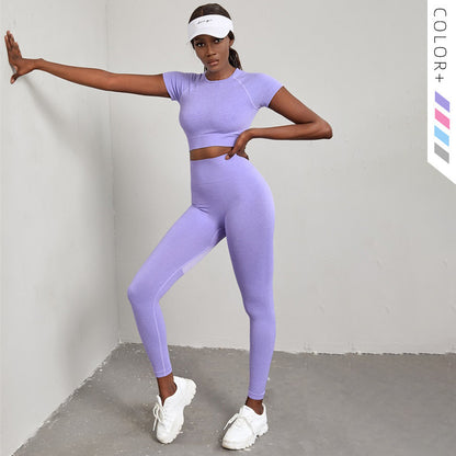 Schnell trocknende Trainingskleidung High Waist Hip Lift Yoga Pants Suit