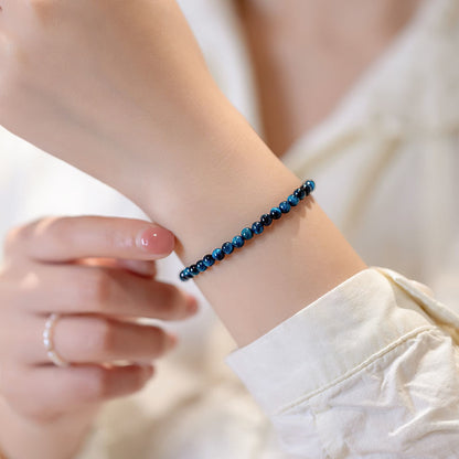 New Natural Blue Tigerite Girlfriend Gifts Bracelet