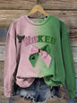 European And American Leisure Fashion Valentine's Day Long Sleeve Crew Neck Sweater