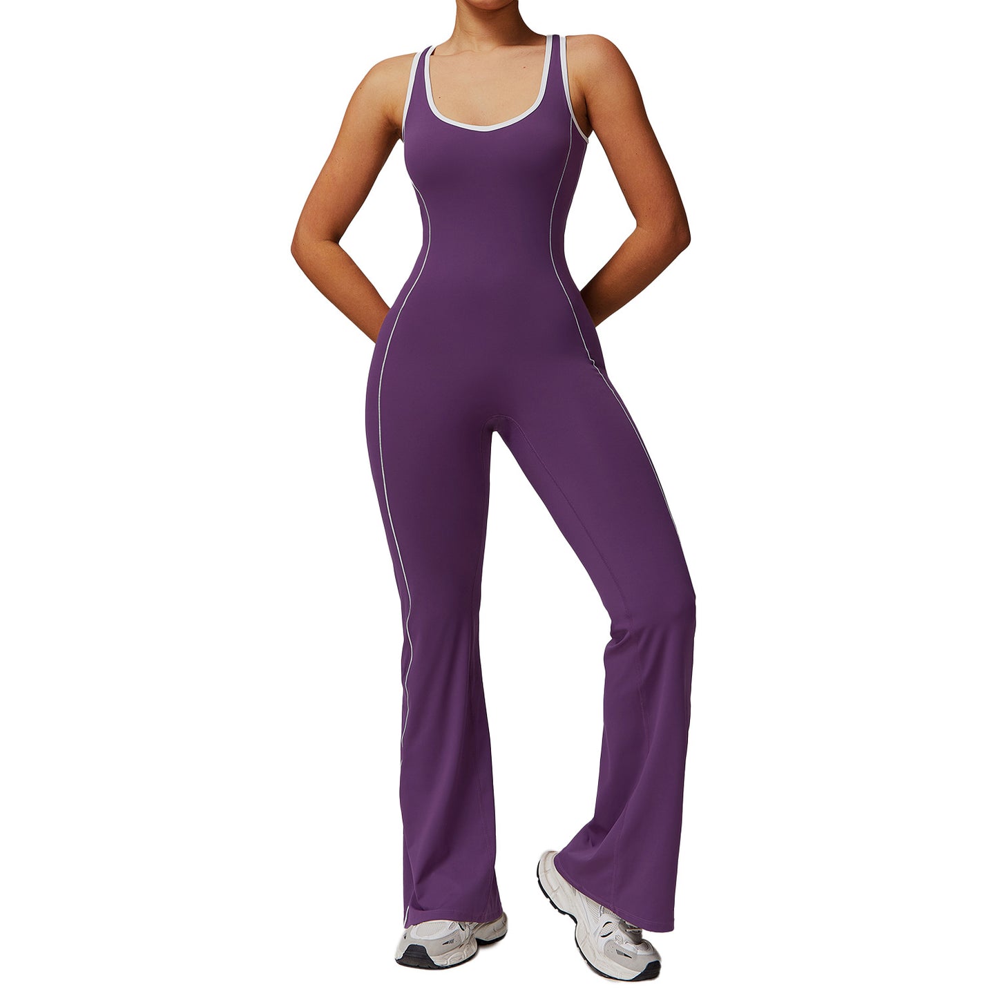 European And American Hollow Beauty Back Yoga Clothes Dance Sports Jumpsuit