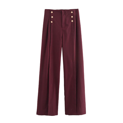 Women's Clothing Comfort And Casual Loose Casual Wide-leg Trousers