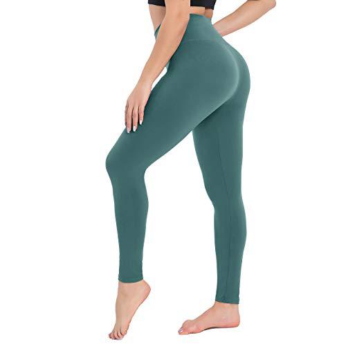 Einfarbige, verkürzte Leggings mit hoher Taille