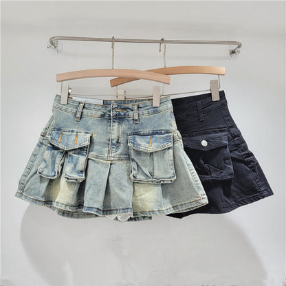 Fashion Personality Denim Little Short Dress Women